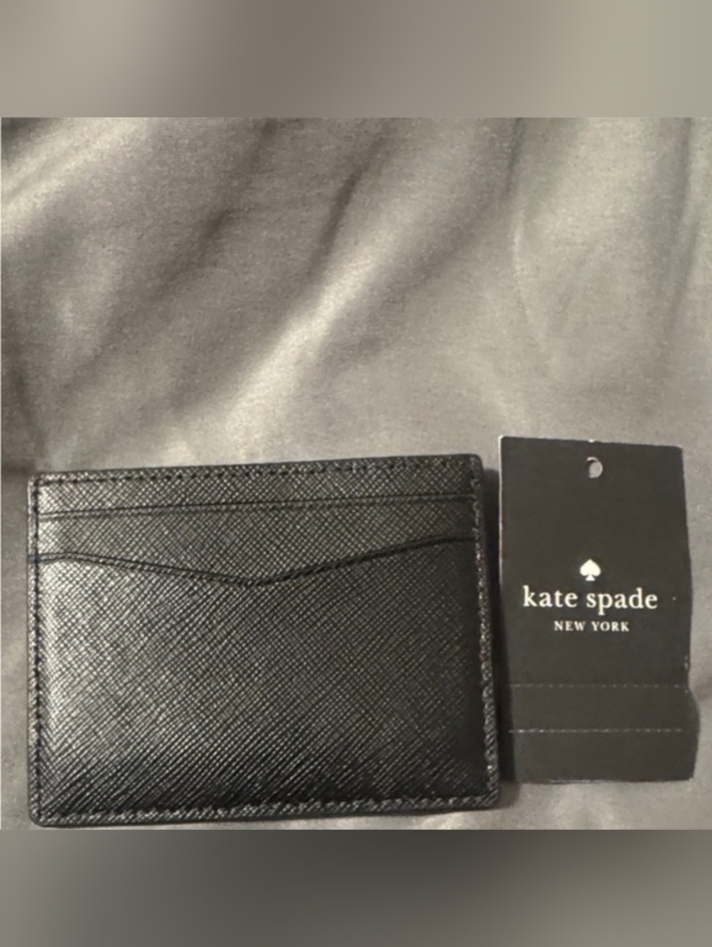 Kate Spade Black Card Holder NWT - Picture 2 of 2